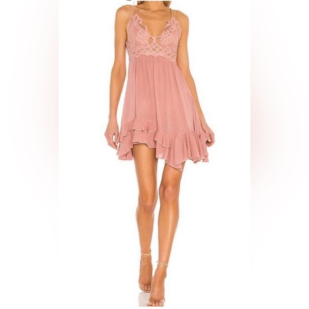 Free People FP One “Adella” Mini Slip Dress